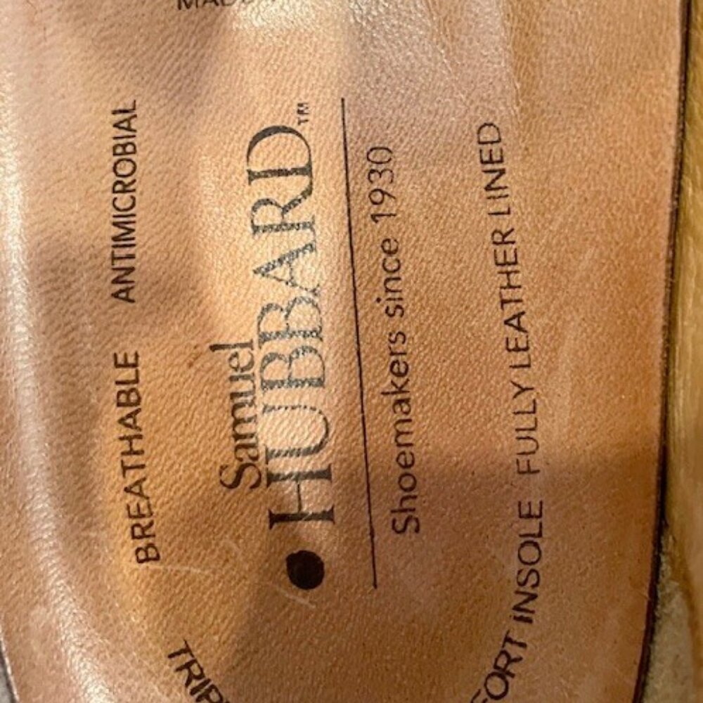 Samuel Hubbard Shoes Men 12 Wide Brown Free Oxford Nubuck Casual Walking Lace Up - Picture 4 of 9